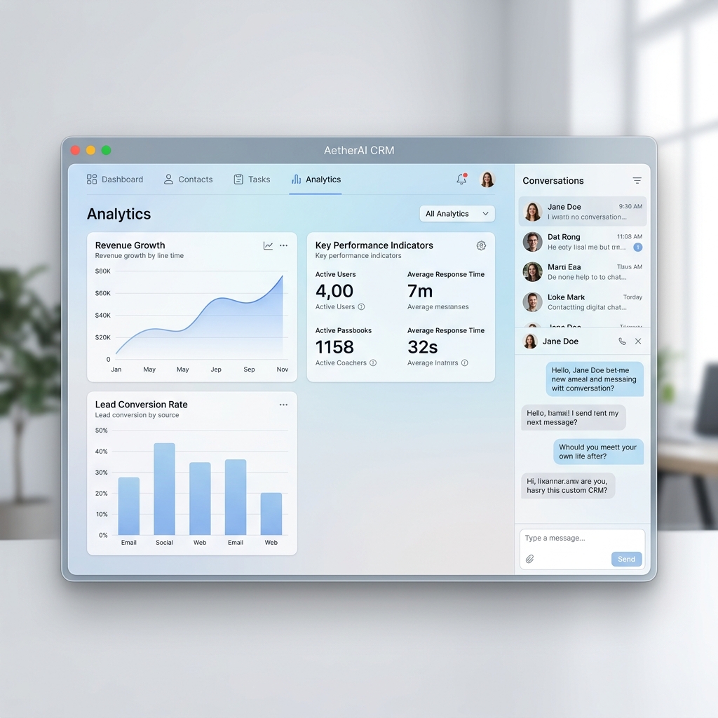 AI Dashboard Mockup